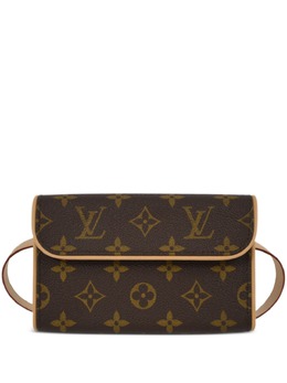 Louis Vuitton Pre-Owned: Коричневая поясная сумка 