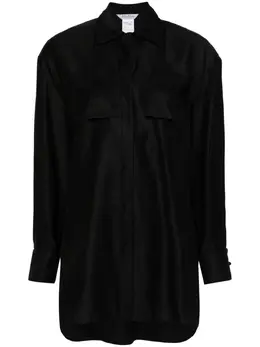 Max Mara: Рубашка с бантом 