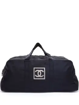 CHANEL Pre-Owned: Чёрная спортивная сумка 