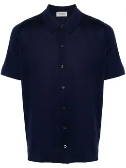 John Smedley: Синяя рубашка 