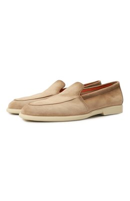 Santoni: Бежевые туфли 