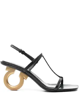 Ferragamo: Чёрные сандалии 