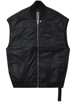 Rick Owens DRKSHDW: Чёрный жилет  Jumbo