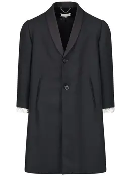 Maison Margiela: Чёрное пальто  Anonymity Of The Lining