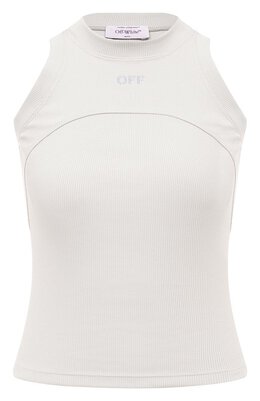 Off-White: Хлопковый топ 