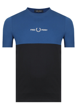 FRED PERRY: Синяя футболка 
