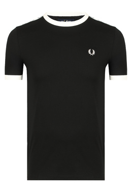 FRED PERRY: Чёрная футболка 
