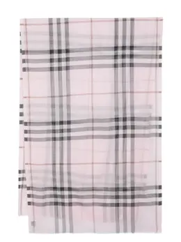 Burberry: Светлый шарф 
