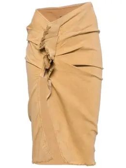 Rick Owens DRKSHDW: Юбка с разрезом 