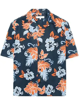 Maison Kitsuné: Рубашка с растительным принтом 
