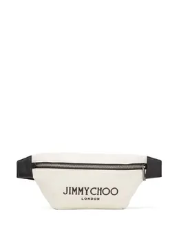 Jimmy Choo: Белая поясная сумка 
