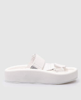 Maison Margiela MM6: Белые шлёпанцы 
