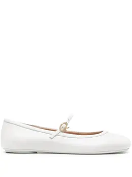 Gianvito Rossi: Белые балетки 