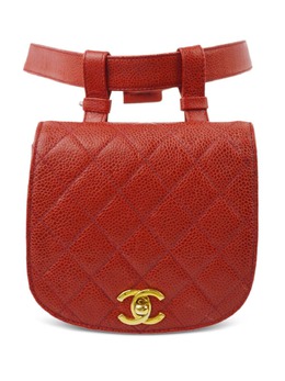 CHANEL Pre-Owned: Красная поясная сумка 