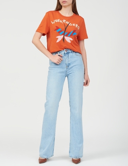 WEEKEND MAX MARA: Оранжевая футболка 