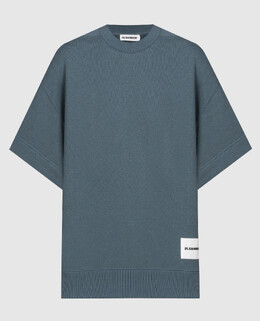 Jil Sander: Голубая футболка 