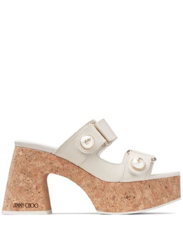Jimmy Choo: Белые сандалии 