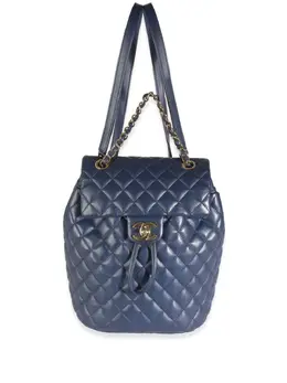 CHANEL Pre-Owned: Синий рюкзак 