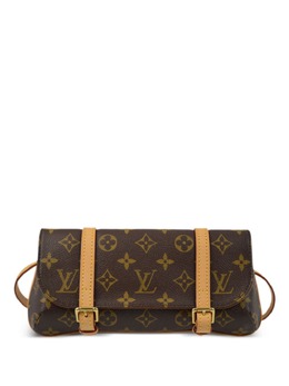 Louis Vuitton Pre-Owned: Коричневая поясная сумка 