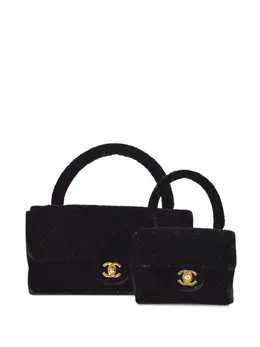 CHANEL Pre-Owned: Чёрная сумка 