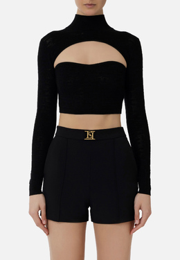 ELISABETTA FRANCHI: Чёрный топ 