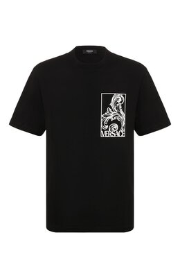 Versace: Хлопковая футболка 