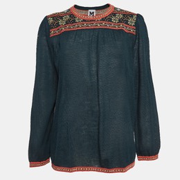 M Missoni: Зелёный топ 