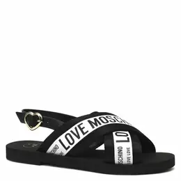 LOVE MOSCHINO: Белые сандалии 