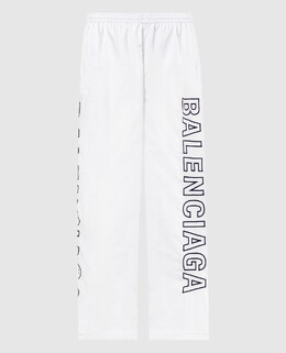 Balenciaga: Білі брюки 