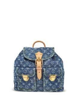 Louis Vuitton Pre-Owned: Голубой рюкзак 