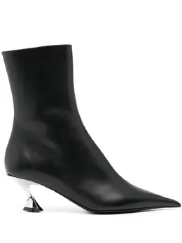 Mugler: Чёрные ботинки 