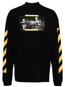 Off-White: Свитшот  Caravaggio с принтом
