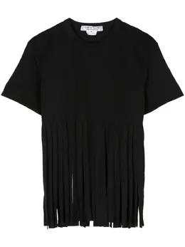Comme Des Garçons Comme Des Garçons: Футболка бахромой 