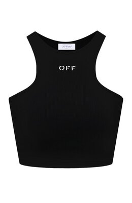Off-White: Хлопковый топ 