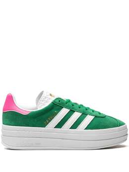 adidas: Зелёные кроссовки  Gazelle