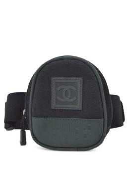 CHANEL Pre-Owned: Чёрная поясная сумка 