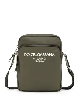 Dolce & Gabbana: Сумка через плечо цвета хаки 