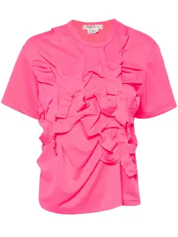 Comme Des Garçons: Розовая футболка 