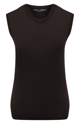 Dolce & Gabbana: Топ из шерсти 