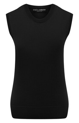 Dolce & Gabbana: Топ из шерсти 