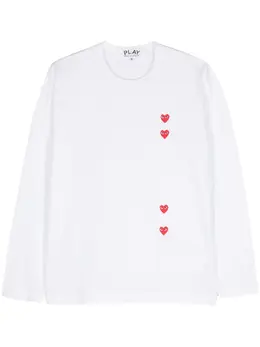 Comme Des Garçons Play: Футболка  Heart с принтом