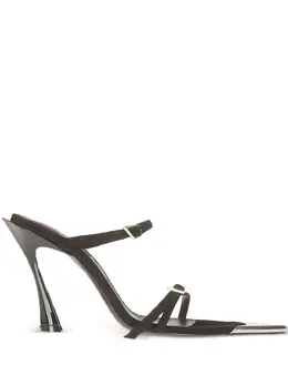 Mugler: Чёрные сандалии 