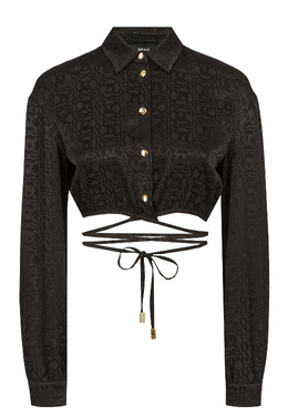 JUST CAVALLI: Чёрная блуза 