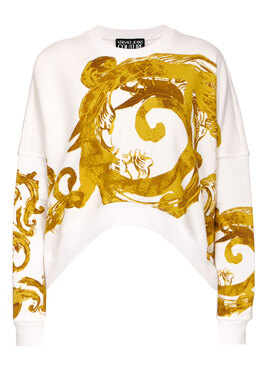 VERSACE JEANS COUTURE: Белый свитшот 