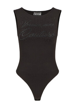 VERSACE JEANS COUTURE: Чёрный боди 