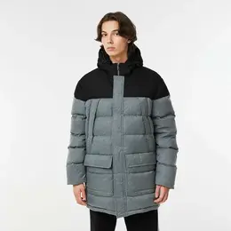 LACOSTE: Серая куртка 