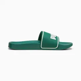 PUMA: Зелёные шлёпанцы  Leadcat