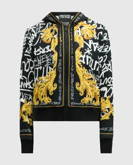 Versace Jeans Couture: Чёрная куртка 