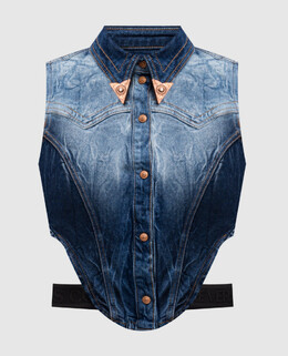 Versace Jeans Couture: Сині жилети 