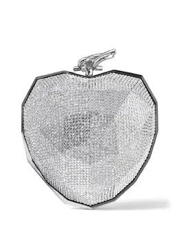 Jimmy Choo: Серебристый клатч 